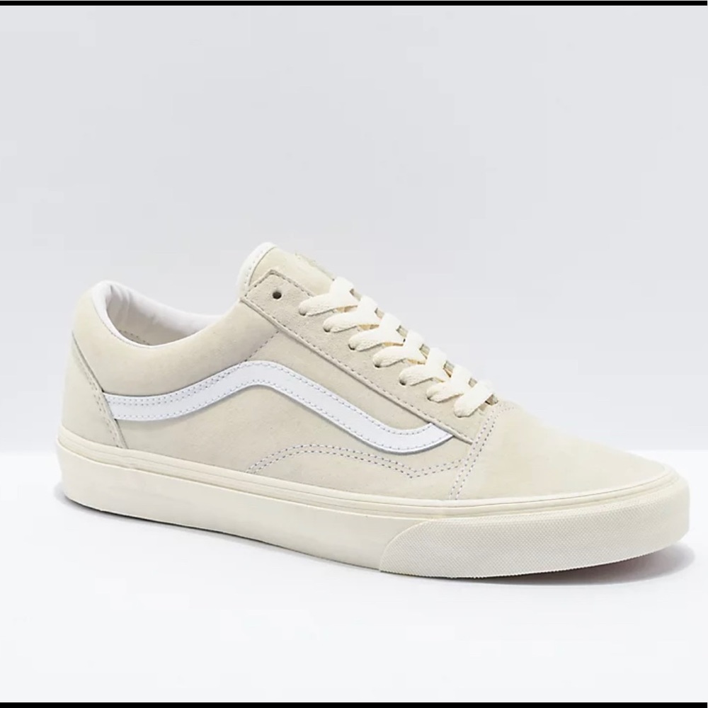 Vans Old Skool Pig Suede Marshmallow White
